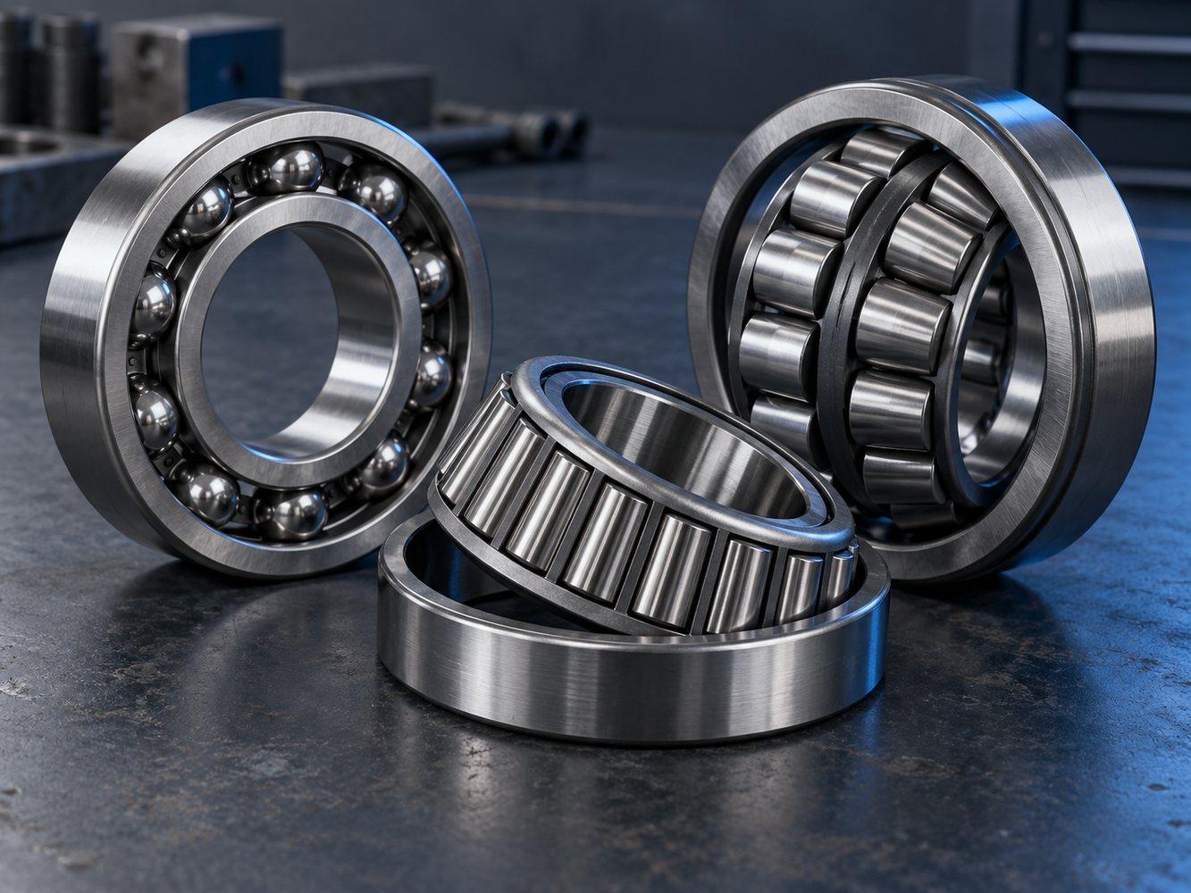 Illustrative bearings product range